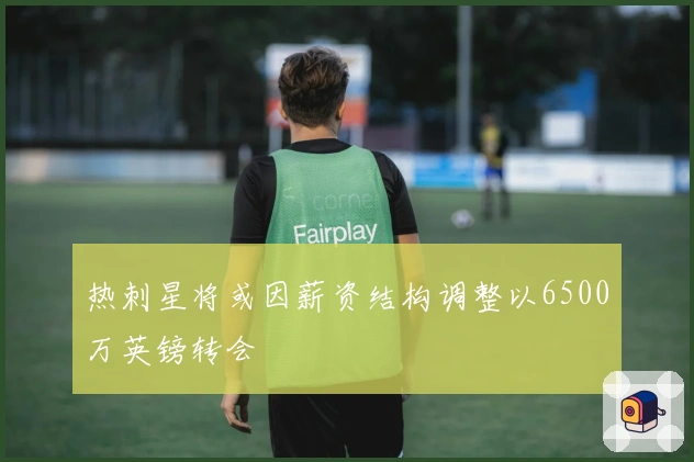 热刺星将或因薪资结构调整以6500万英镑转会